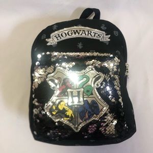 Hogwarts Harry Potter Small Backpack Black w/ Sequin